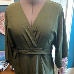 Athleta Olive Green Swim cover up XL